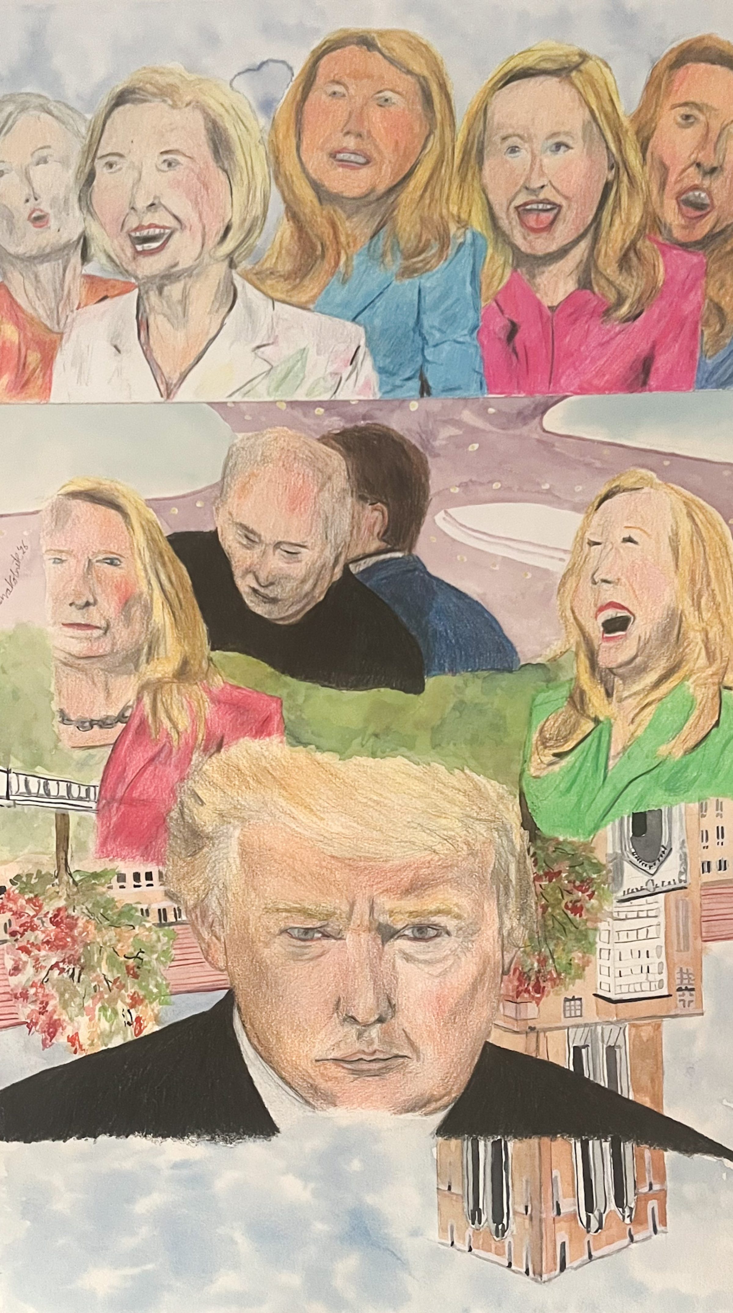 A painting about D. Trump